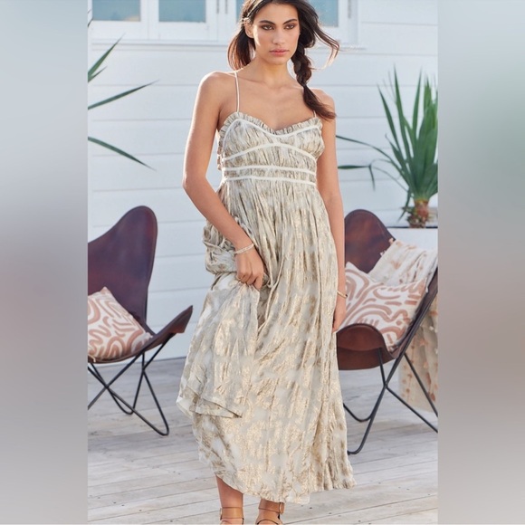 🎉LAST PIECE🎉Free People Charlie Bustier Slip Maxi Dress - Picture 9 of 14